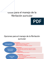 Guías para El Manejo de La Fibrilación Auricular