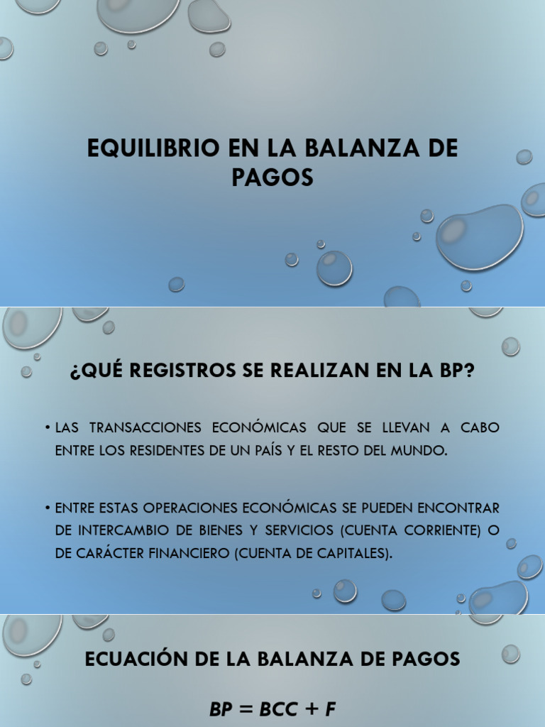 Equilibrio en La BP (2023) | PDF | Balance de pagos | Elasticidad ...