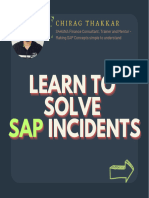 Learn To Solve SAP Incidents