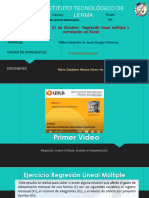 31 de Octubre - .Regresión Lineal Múltiple y Correlación en Excel