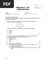 Assignment 2 - Set 1 SESSION 2011/2012: Answer All The Questions Below