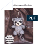 Chaveiro Guaxinim Amigurumi Receita de PDF Gratis