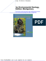 Test Bank For Environmental Geology 9th Edition Montgomery