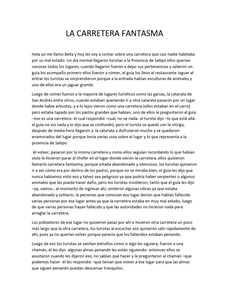 La Carretera Fantasma Pdf