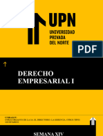 Derecho Empresarial I - Semana 14