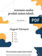 Perencanaan Usaha Produk Sistem Teknik