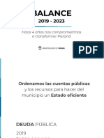 Balance - 4a Gestión Adán Bahl 2019-2023