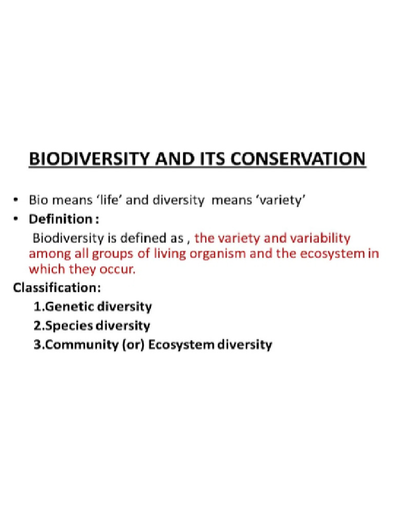 Biodiversity, Types and Levels | PDF
