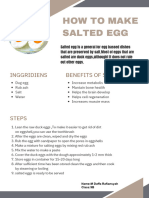 How To Make Salted Egg: Inggridiens Benefits of Salted Eggs