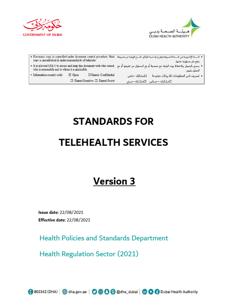 Standards For Telehealth Services Final | PDF | Health Care | Informed ...