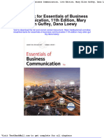 Test Bank For Essentials of Business Communication 11th Edition Mary Ellen Guffey Dana Loewy