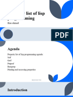 Property List of Lisp Programmingss
