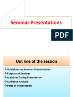 Seminar Presentation Tips and Tricks