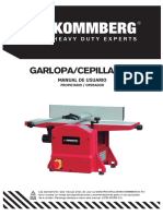 Manual - Garlopaycepilladora Kommberg