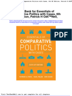 Test Bank For Essentials of Comparative Politics With Cases 6th AP Edition Patrick H Oneil