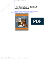 Test Bank For Essentials of Contract Law 2nd Edition