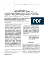 Haplotype Relative Risk Study of Catechol-O-Methyltransferase (COMT) and Attention Deficit Hyperactivity Disorder (ADHD)