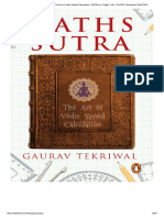 Maths Sutra - The Art of Vedic Speed Calculation (PDFDrive) Pages 1-50 - Flip PDF Download - FlipHTML5