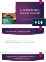 El Transporte Como Factor de Desarrollo