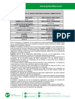 Contrato Individual de Trabajo A Término Indefinido Administracion