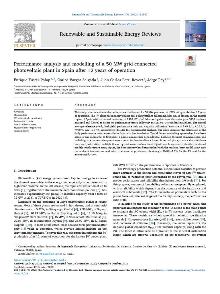 50 MW Spain | PDF | Photovoltaics | Solar Power