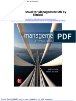 Solution Manual For Management 9th by Kinicki