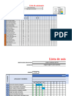 Lista de Asistencia