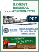 Elk Grove High School Parent Newsletter 2nd Quarter