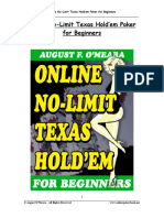 Online No-Limit Texas Holdem Poker for Beginners by August O Meara