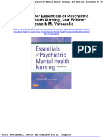 Test Bank For Essentials of Psychiatric Mental Health Nursing 2nd Edition Elizabeth M Varcarolis