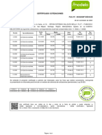 Certificado Cotizaciones: Folio Nº: 84542638F1DE64C5E