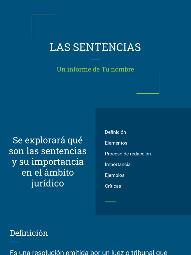 Importancia de las Sentencias Jurídicas | PDF | Caso de ley | Sentencia