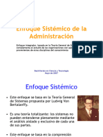 Clase Administraci N - Enfoque Sistemico