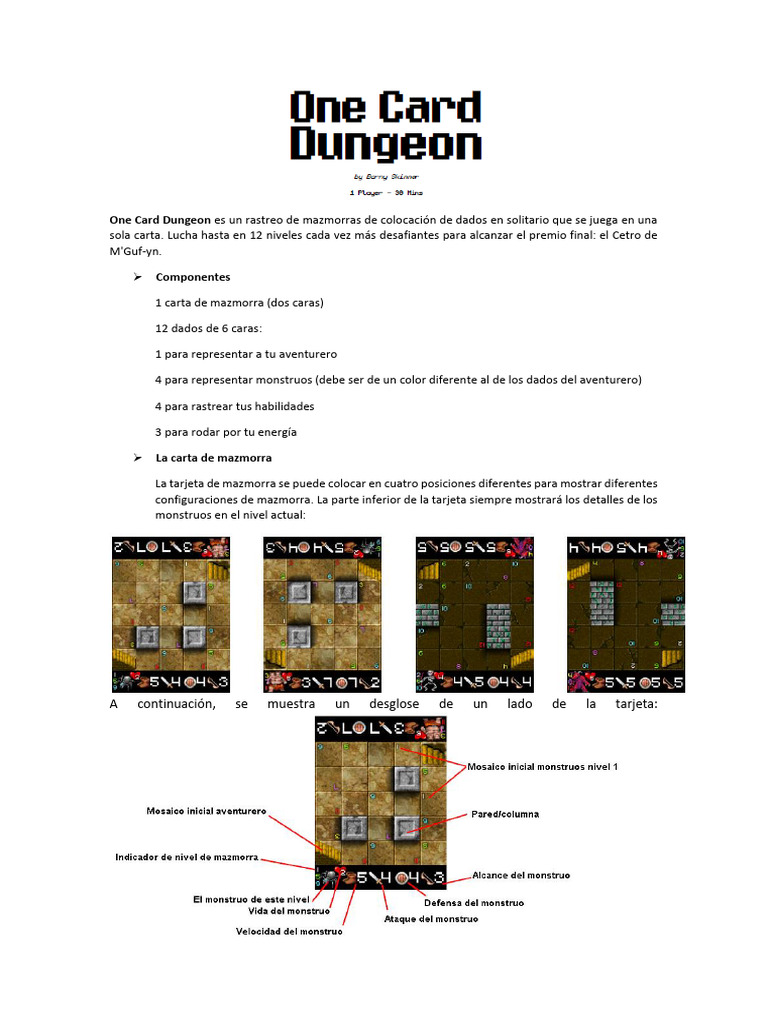 One Card Dungeon (ES) | PDF | Velocidad