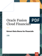 Extract Data Stores For Financials