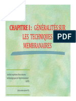 Chapt-I-g - N - Ralit - S-Sur-Les-Proc - D - S-Membranaires - PDF - Filename - UTF-8''Chapt-I-généralités-sur-les-procédés-membranaires