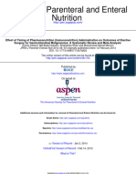 Effect of Timing of Pharmaconutrition (Immunonutrition) Administration On Outcomes of Elective