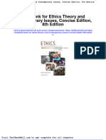 Test Bank For Ethics Theory and Contemporary Issues Concise Edition 8th Edition