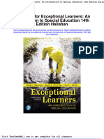 Download Test Bank for Exceptional Learners an Introduction to Special Education 14th Edition Hallahan