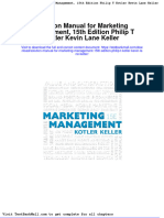 Solution Manual For Marketing Management 15th Edition Philip T Kotler Kevin Lane Keller