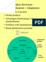 Product - Standardisation vs Adaptation