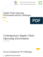 Topic - 2 - Supply Chain Operating Environment and Key Challenges