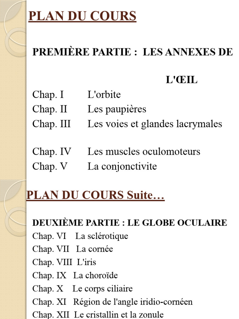 Anatomie de l'Œil Humain PDF Caractéristiques faciales Œil humain — free download