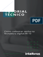 Como Cadastrar Senha Na Fechadura Digital FR 10