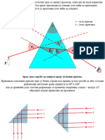 Prelamanje Svetlosti Kroz Prizmu I Sočivo