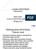 Week 6 - Perumusan Dan Pengujian Hipotesis