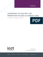 Assessment of EV Promotion Policies in Chinese Cities