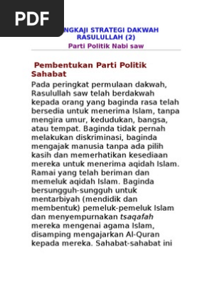 Dakwah Nabi Di Makkah Pdf