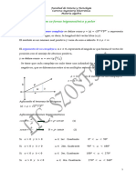 Numeros Complejos Forma Trigonometrica