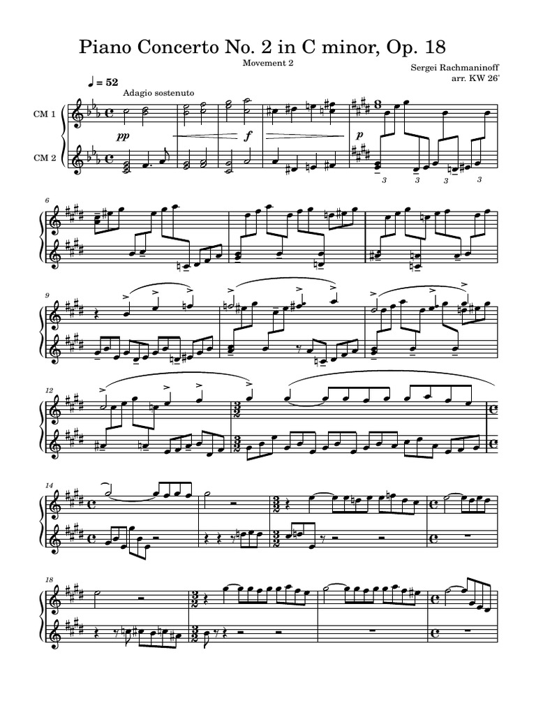 Piano concerto no 2 in c minor op 18 download free pdf musical